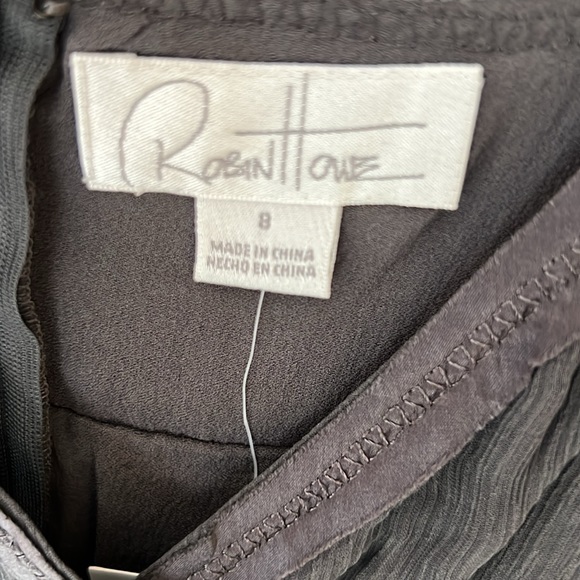 Robin Howe Graphite Silk Dress NWT - Picture 5 of 7
